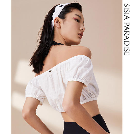 sisia沙滩罩衫时尚比基尼海岛度假性感一字领泳衣外披纱 商品图1