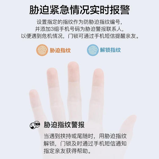 海尔（Haier）指纹锁 HFH-68E-R曜石黑 商品图9