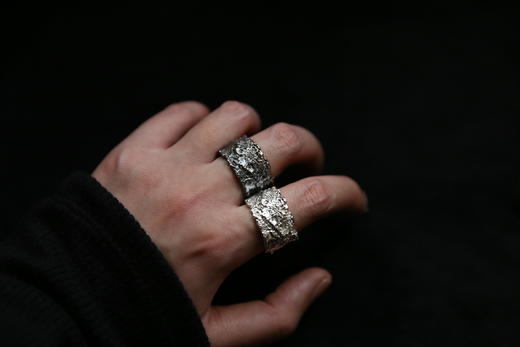 CHEZ BOQUE 覆盖系列原创手工925银戒指《洛可可》 商品图4