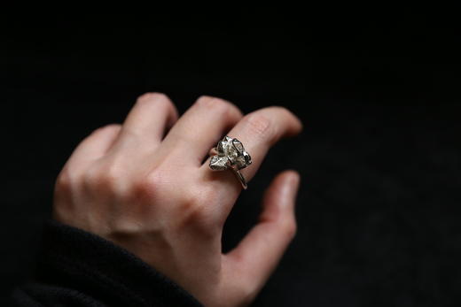 CHEZ BOQUE 庭园的馈赠系列原创手工925银戒指《山丘0号》 商品图1