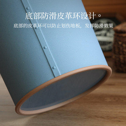 新品垃圾桶Way-be日本原装进口牛仔风圆形垃圾桶艺术创意性垃圾筒 商品图2