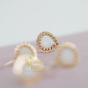 spoiledbrat jewelry白色玛瑙原石耳环 商品缩略图1