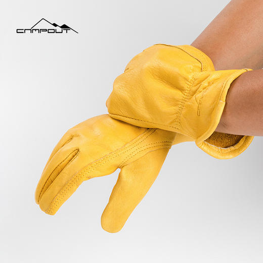 CAMPOUT「户外露营牛皮手套」加厚烧烤手套 微波炉防烫隔热手套 商品图3