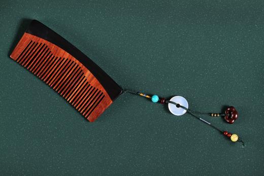 LP0083紫光檀+血檀梳子（玛瑙） 商品图0