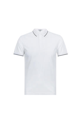 callisto聚酯纤维混纺针织翻领T恤衫  SQTSS002X