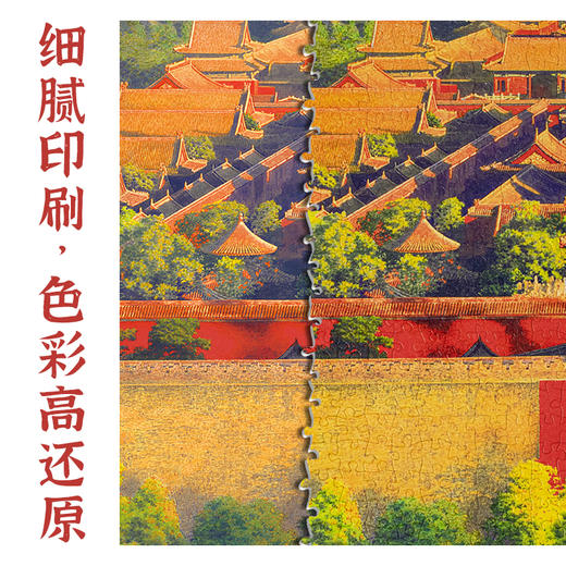 3000片 全景平面拼图 塑料拼图 H2557 黄有维- 辉照故宫 商品图2