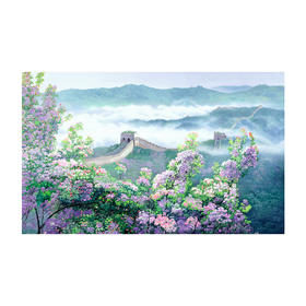 1000片 平面拼图 塑料拼图 H2556 黄有维- 春漫长城