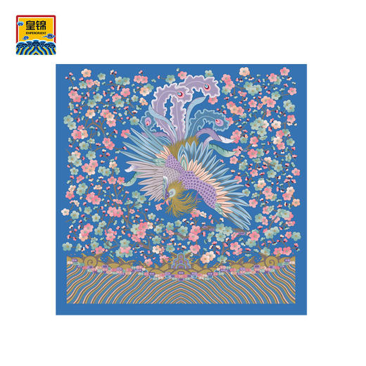 【皇锦】真丝围巾桑蚕丝印花大方巾-梅花大凤 商品图1