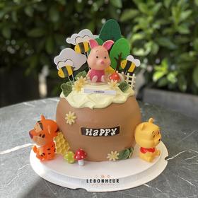 多彩童年系列 维尼和它的小伙伴 · 奶油蛋糕 （打车配送需下楼自提）