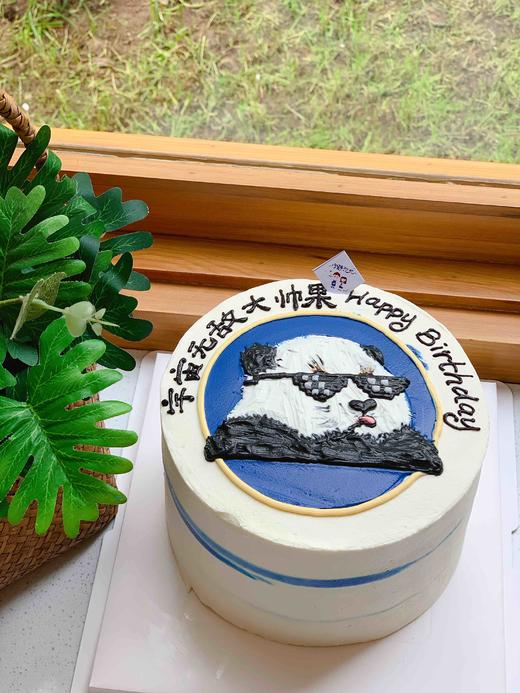 手绘熊猫奶油蛋糕 下单前请仔细阅读商品详情 商品图0