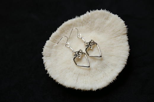 CHEZ BOQUE 冬日童话系列原创手工925银耳环《心动》 商品图1