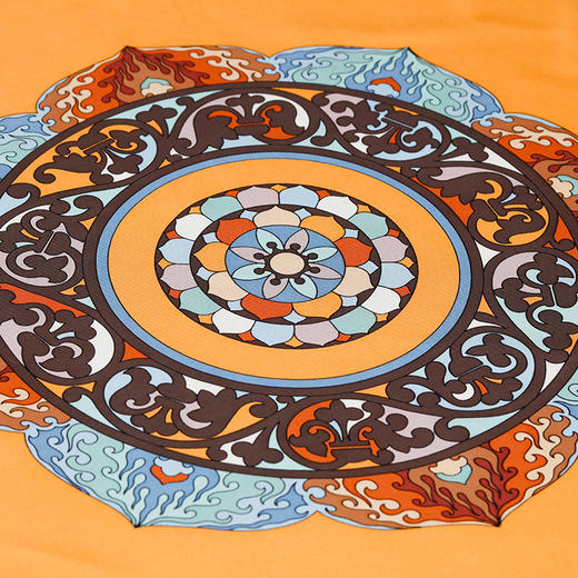 【皇锦】真丝围巾印花桑蚕丝方巾·妙喜无边 商品图4