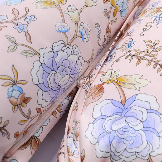 【皇锦】繁花似锦·桑蚕丝枕头护颈椎真丝荞麦枕 商品图2