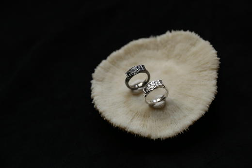 CHEZ BOQUE 覆盖系列原创手工925银戒指《布衣》 商品图0