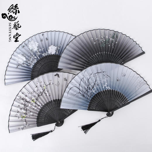 丝艺堂古风折扇20CM女士随身中国风礼品 商品图2