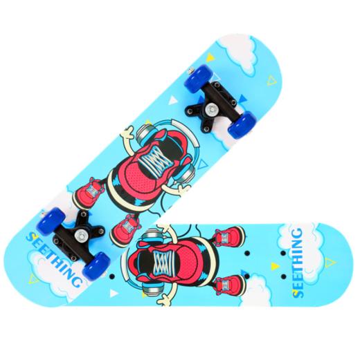 滑板四轮滑板儿童青少年宝宝通用滑板车中号枫木板双翘板 商品图6