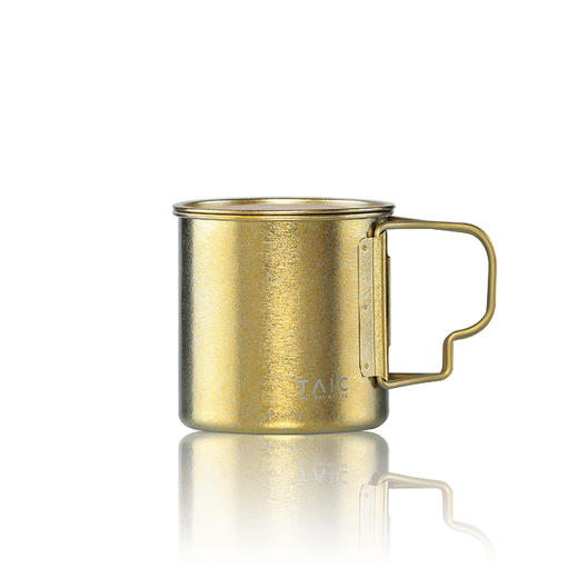 钛度TAIC纯钛马克杯B0329-1605大容量茶杯咖啡杯带手柄便携随手杯牛奶杯 商品图2