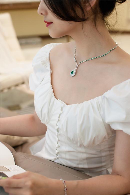 LUCINE 高级珠宝 | 水滴祖母绿项链（已售欣赏） 商品图1