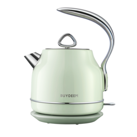 Buydeem/北鼎 K203浅杉绿电水壶304不锈钢自动断电电热水壶