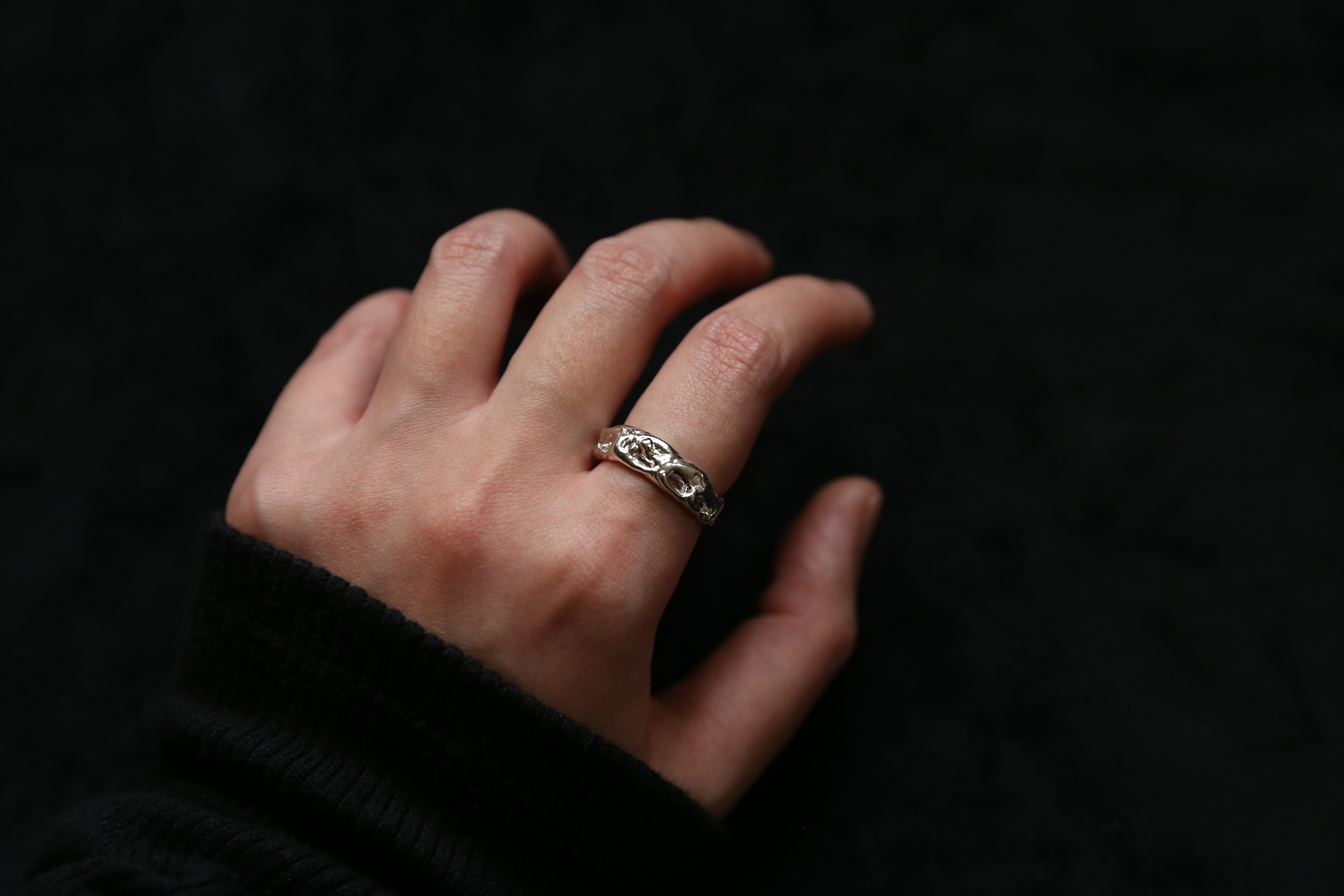 CHEZ BOQUE 印象系列原创手工925银戒指《永恒1号》