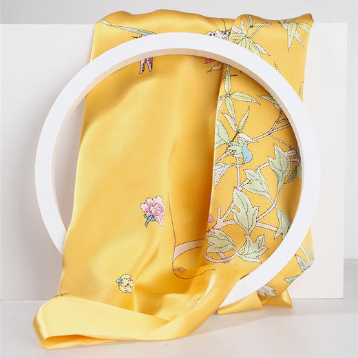 【皇锦】真丝被套印花蚕丝被套-满庭芳 商品图0