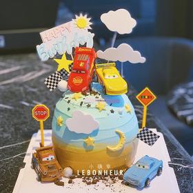 多彩童年系列 赛车总动员 · 奶油蛋糕 （打车配送需下楼自提）