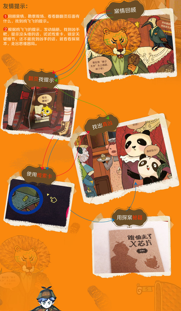 乐乐趣-口袋神探 : 一分钟推理破案(2册)原价:196