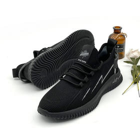 内联升男鞋春秋单鞋男式飞织系带休闲鞋4669C