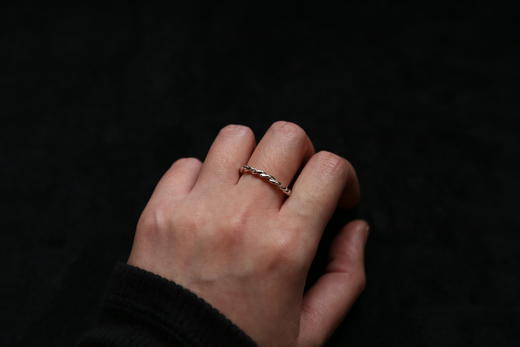 CHEZ BOQUE 庭园的馈赠系列原创手工925银戒指《藤堇0号》 商品图0