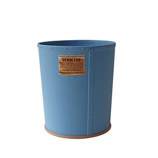 新品垃圾桶Way-be日本原装进口牛仔风圆形垃圾桶艺术创意性垃圾筒 商品图4