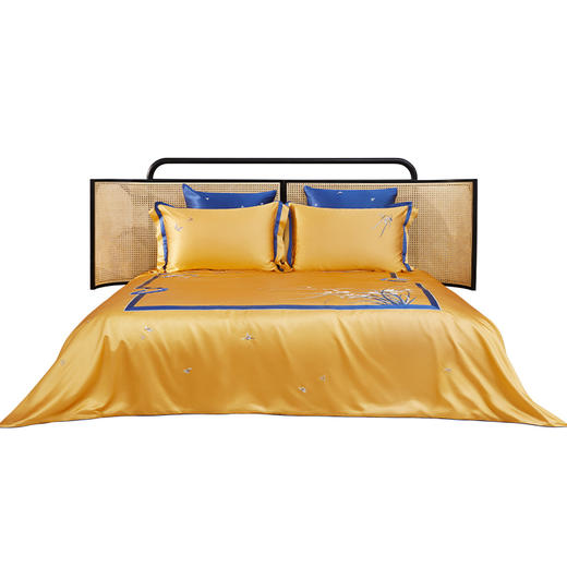 【皇锦】 真丝手绣空调被 五件套-兰兮 商品图0