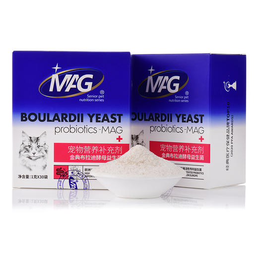 （积分兑换）【MAG U+系列 金典布拉迪酵母益生菌猫用1g*30袋】调理肠胃改善软便调理口臭护肠养胃帮助消化 商品图4