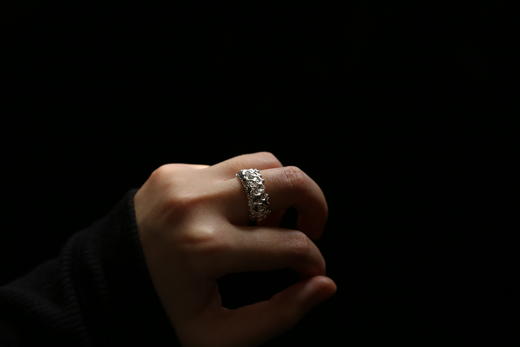 CHEZ BOQUE 覆盖系列原创手工925银戒指《太阳王》 商品图0