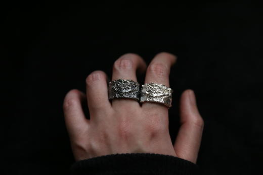 CHEZ BOQUE 覆盖系列原创手工925银戒指《洛可可》 商品图3