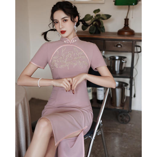 MY  改良版年轻款修身旗袍 商品图2