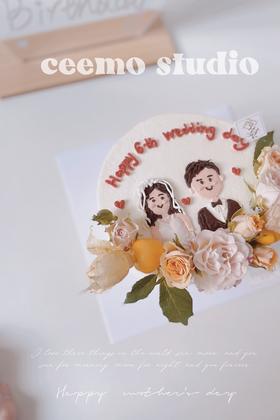 纪念日手绘蛋糕