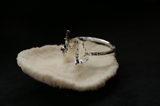 CHEZ BOQUE 庭园的馈赠系列原创手工925银手镯《银杏》 商品图1