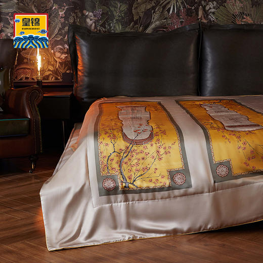 【皇锦】夏凉被空调被印花蚕丝被-古琴雅韵 商品图2