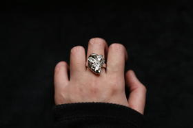 CHEZ BOQUE 庭园的馈赠系列原创手工925银戒指《心房客》