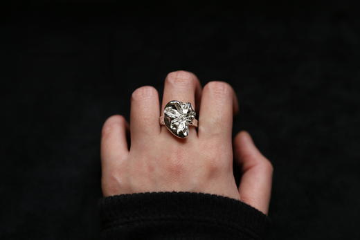 CHEZ BOQUE 庭园的馈赠系列原创手工925银戒指《心房客》 商品图0