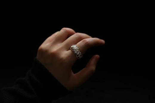 CHEZ BOQUE 覆盖系列原创手工925银戒指《太阳王》 商品图5