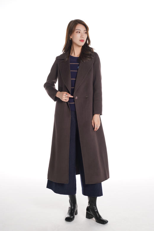 奇威【100%全羊毛】手工修身女神大衣71004209【现货】主推 商品图6