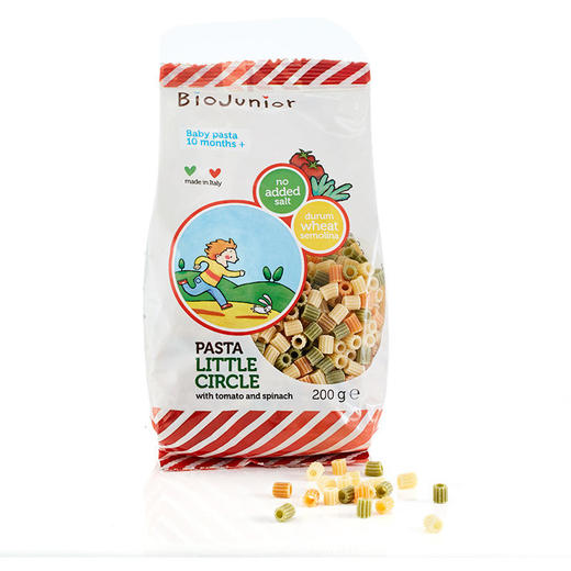 碧欧奇婴幼儿意面儿童面条宝宝辅食意大利钙铁锌营养面条200g（2袋混批）) 商品图1