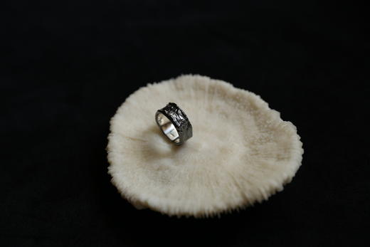 CHEZ BOQUE 覆盖系列原创手工925银戒指《银纱》 商品图3