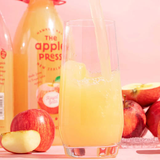 MM 山姆 The Apple Press 新西兰进口 原榨苹果汁 1.5L*2 商品图4