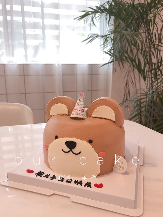 立体戴帽子的熊熊蛋糕-低糖处理无添加 商品图1