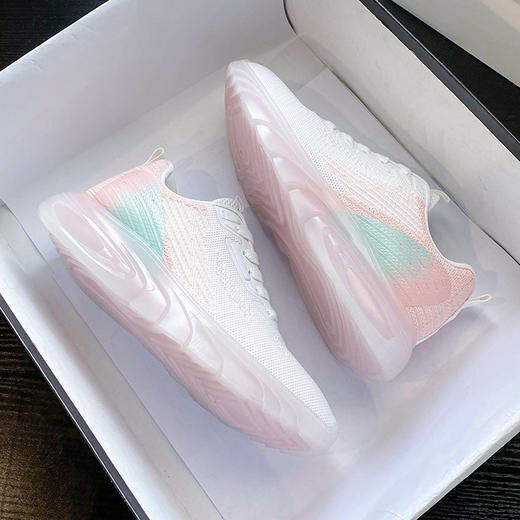 2021春夏新款韩版透气飞织女鞋ins潮学生跑步运动鞋女休闲鞋子 商品图3