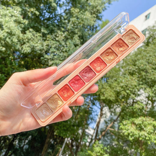 【九色键盘指尖眼影盘】偏光珠光哑光闪粉亮片沙漠玫瑰眼影盘彩妆 商品图3