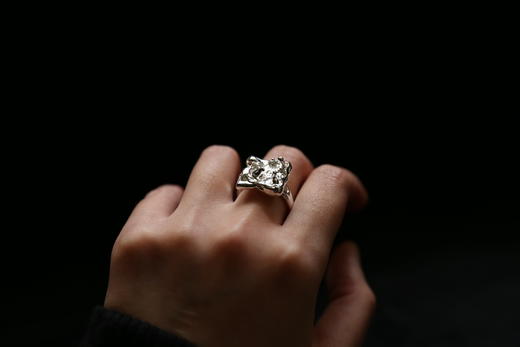 CHEZ BOQUE 印象系列原创手工925银戒指《大海》 商品图0