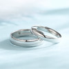 中国珠宝 铂金PT950极简光圈情侣对戒结婚戒指礼物 商品缩略图2